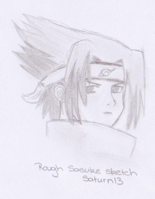 Rough Sasuke Sketch by saturn13