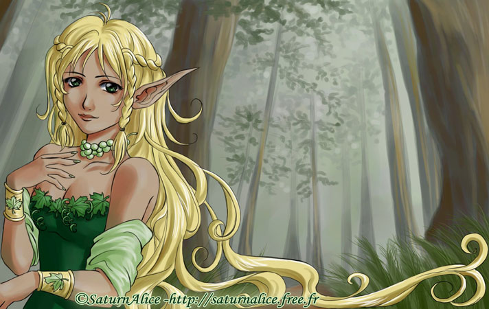 Saturn elf woman by saturnalice