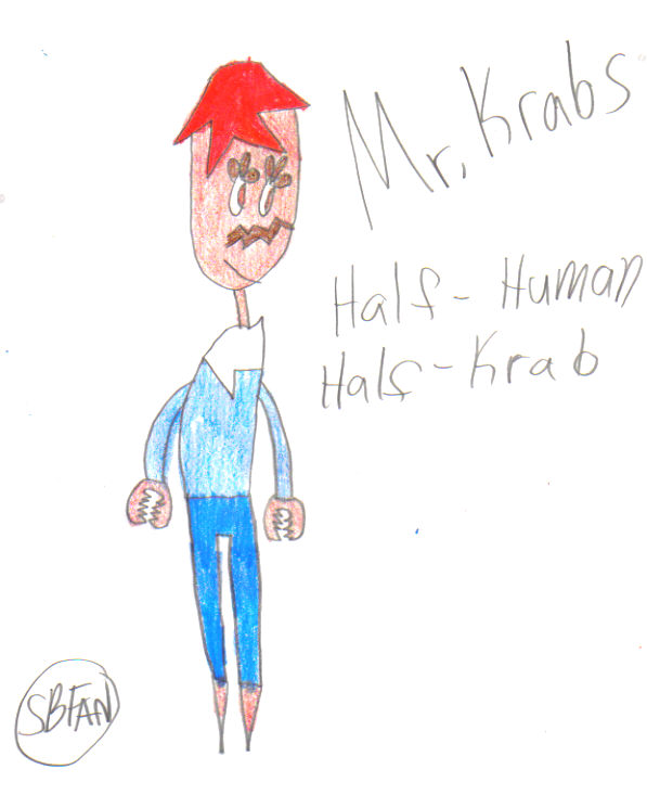 Mr.Krabs (Half-Human,Half-Krab) by sbfan