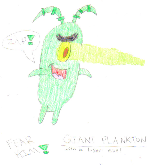 REQUEST-Giant Plankton with a laser eye for Falconlobo by sbfan