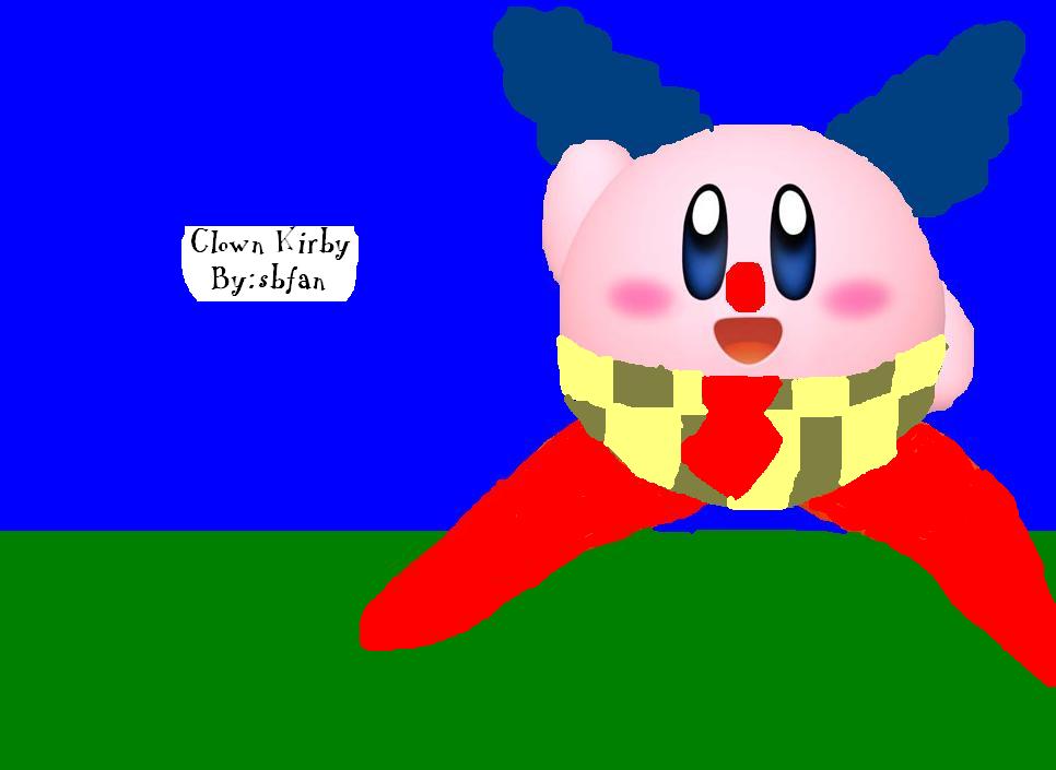 CONTEST ENTRY-Clown Kirby(edit)for Ramie11 by sbfan