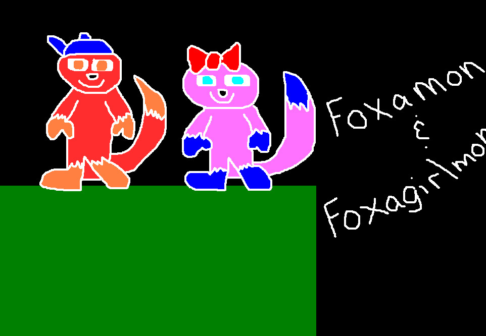Anthro Foxamon &amp; Foxagirlmon by sbfan