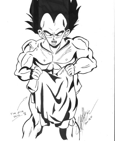 Vegeta's manly shirt : D by sci00