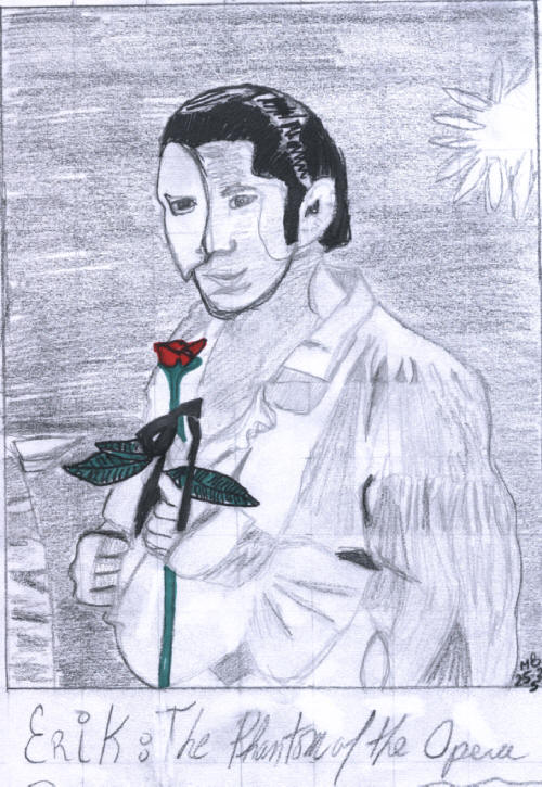 Phantom holding a rose by scififan25