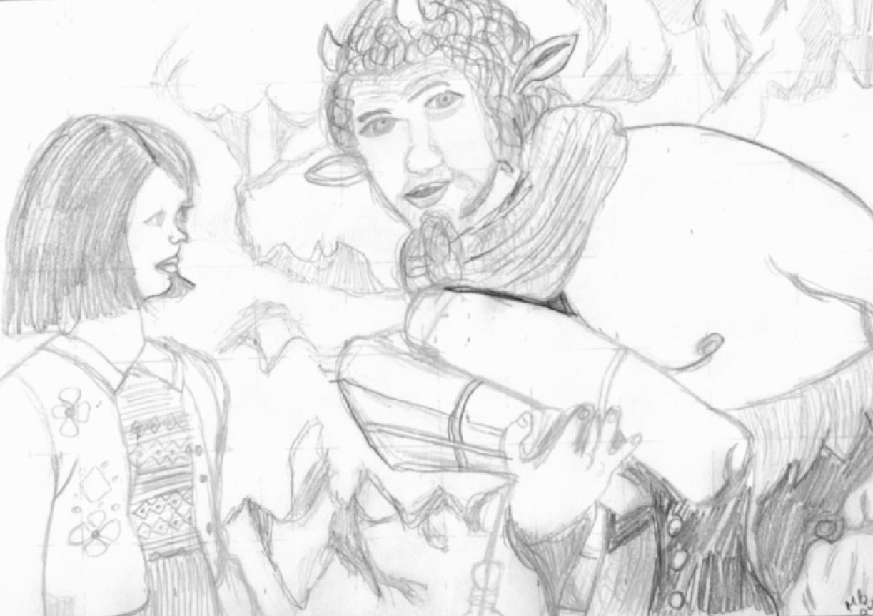 Tumnus and Lucy by scififan25