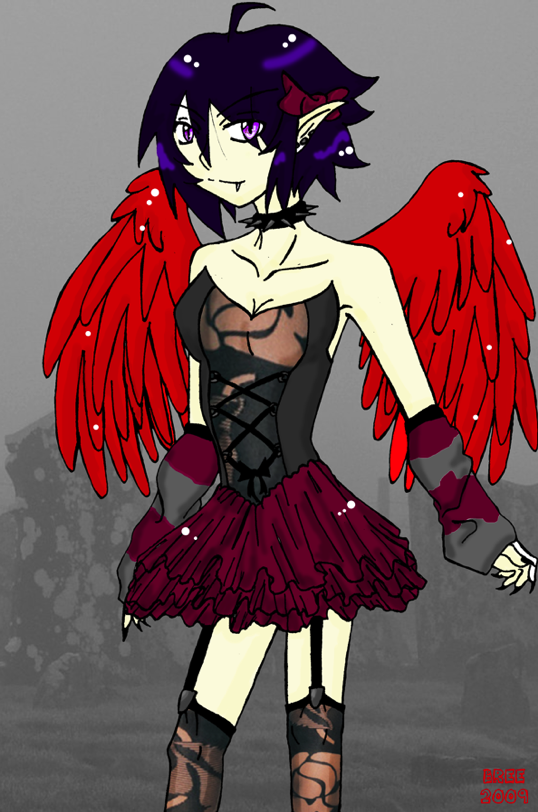 Art-trade with Aesthetic!! (Dark Angel.) by scooter_girl_Haruko
