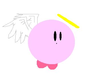 Mini Angelic Kirby by scribbled_image
