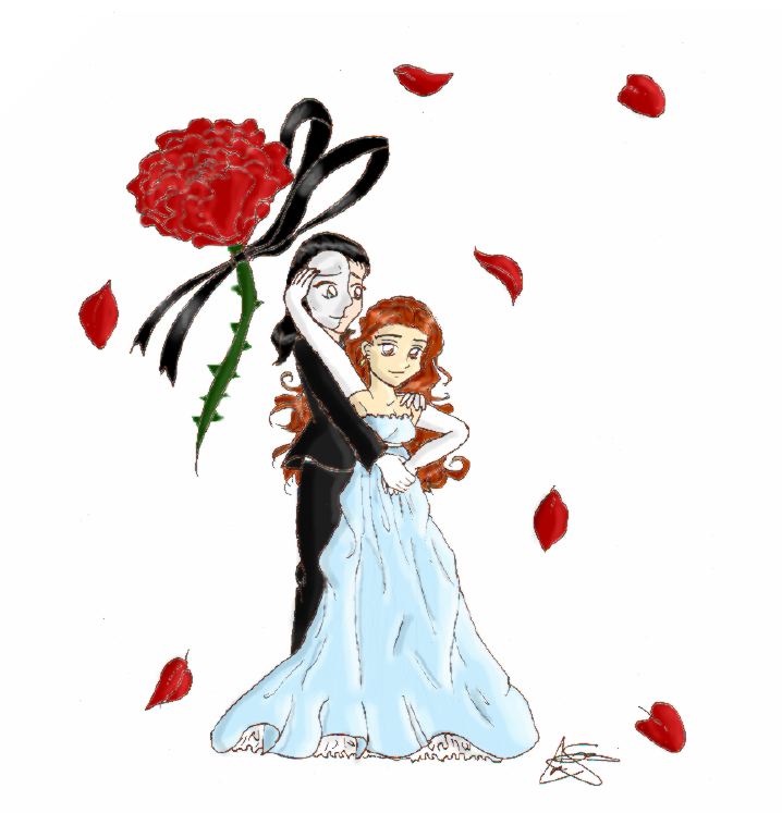 Phantom & Christine (no background) by scribbled_image
