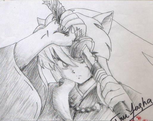 inu yasha sketch by scyo_otaku1319