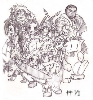 FFVII groupppy!!! woot by sephygowoosh