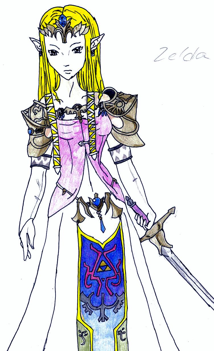 Zelda(colored) by seras_familiar
