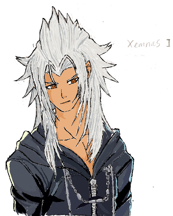 Xemnas colored by sessharanathedragon