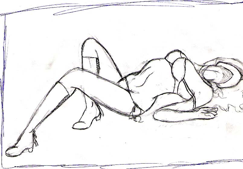 Girl Laying down by sesshomaru200000