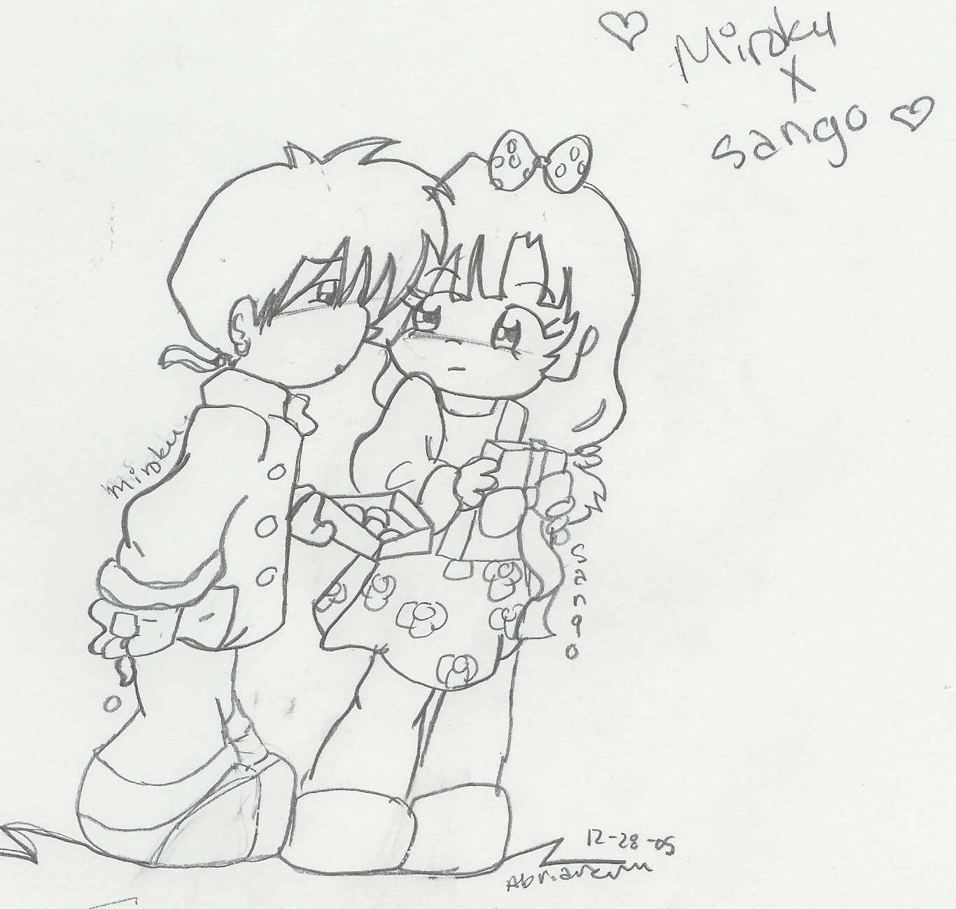 sango and miroku by sesshylover