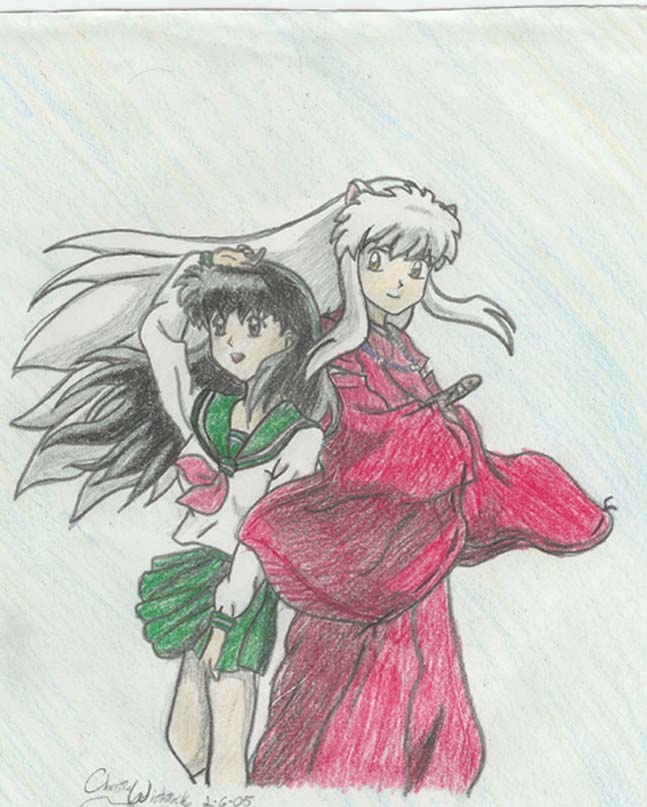 Inuyasha and Kagome by sesshys_gurl16