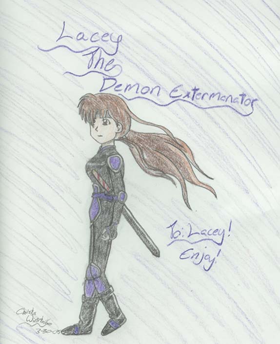 Lacey The Demon Extermanator by sesshys_gurl16
