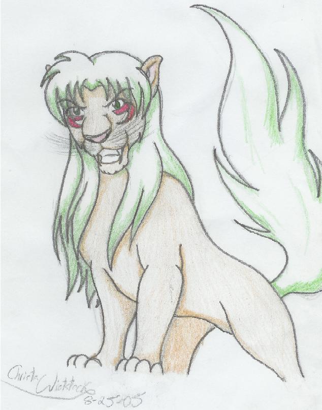 Christa Cat Demon Form by sesshys_gurl16