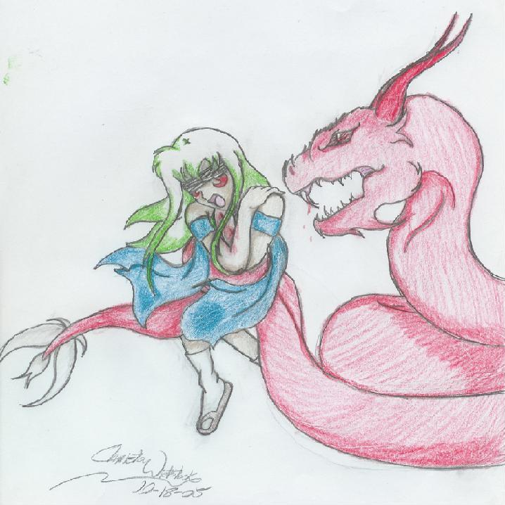 Christa and the Snake Demon by sesshys_gurl16