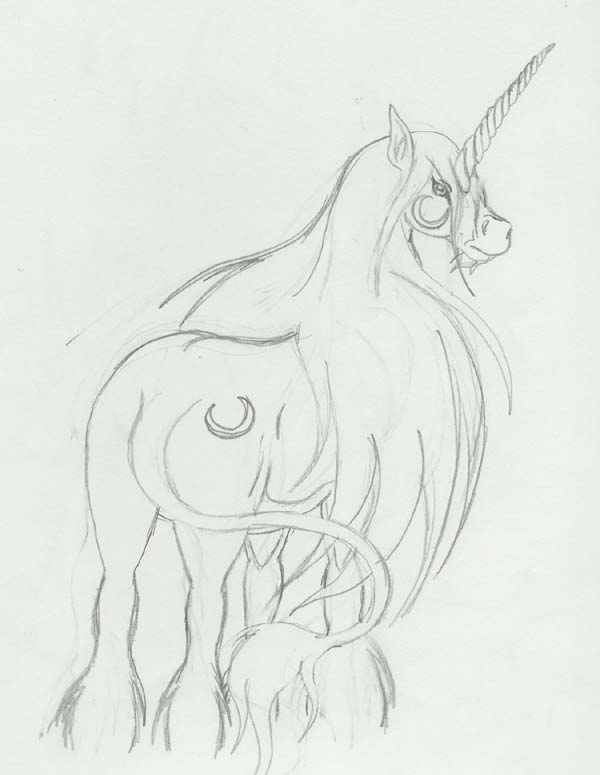 Saber, Unicorn Form by sesshys_gurl16