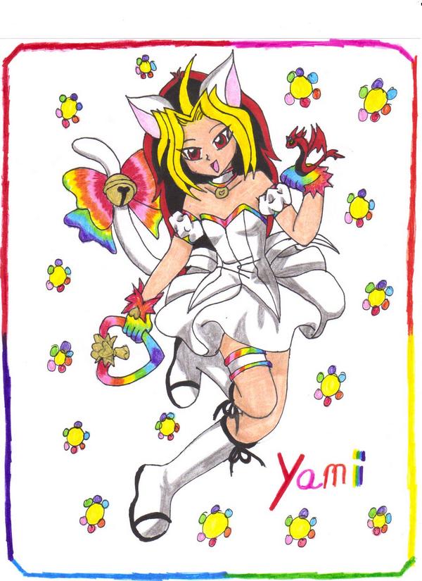 Yami, the rainbow cat by setoXyamiKaiba4ever