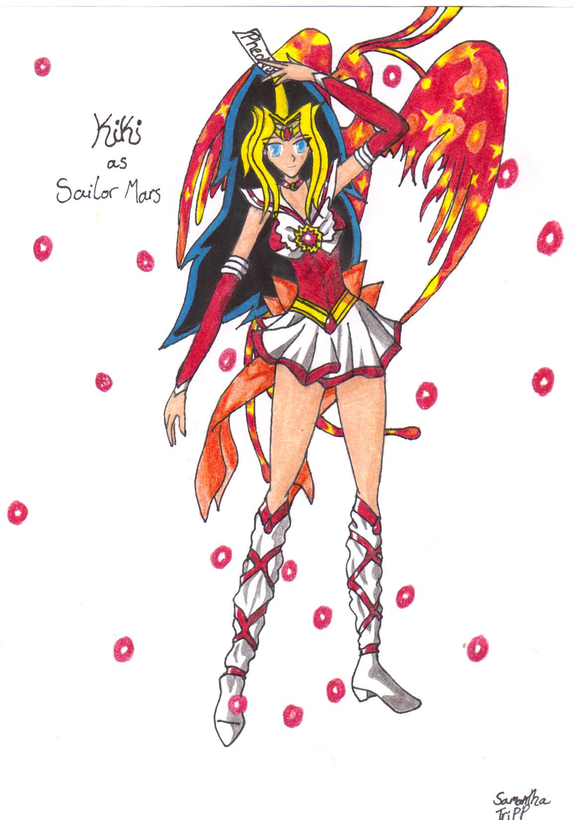 Kiki as Sailor Mars by setoXyamiKaiba4ever