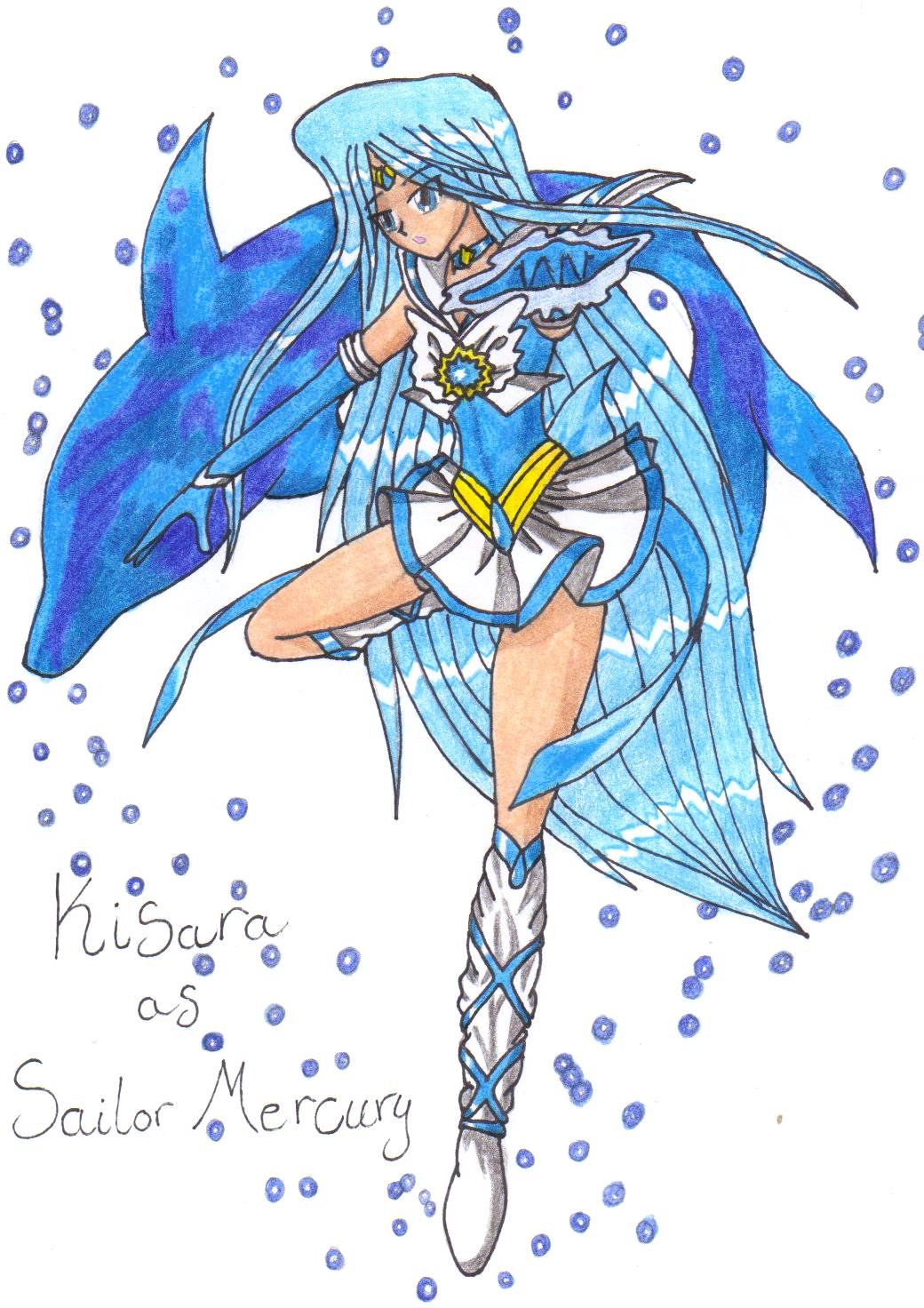 Kisara as Sailor Mercury by setoXyamiKaiba4ever