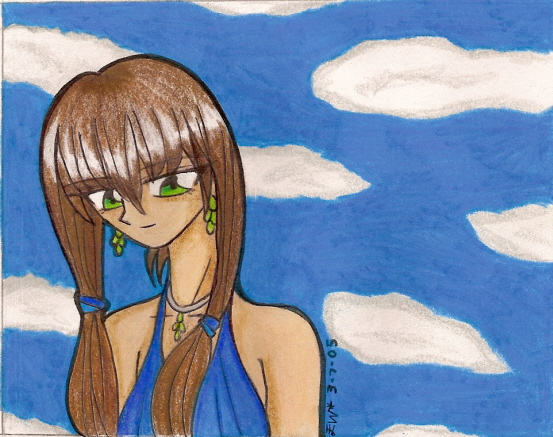 girl with clouds by seto_kaiba_has_wings