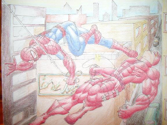 spiderman and daredevil by sexyboy07