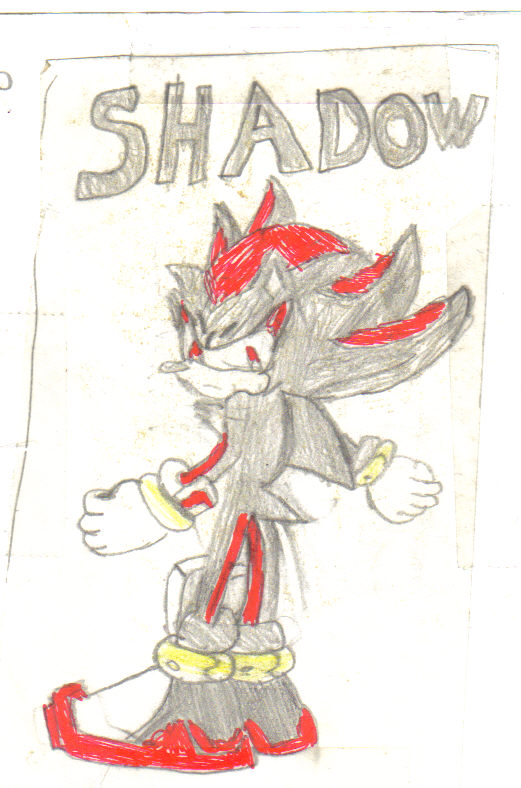 First time I drew Shadow by shadic_the_hedgehog