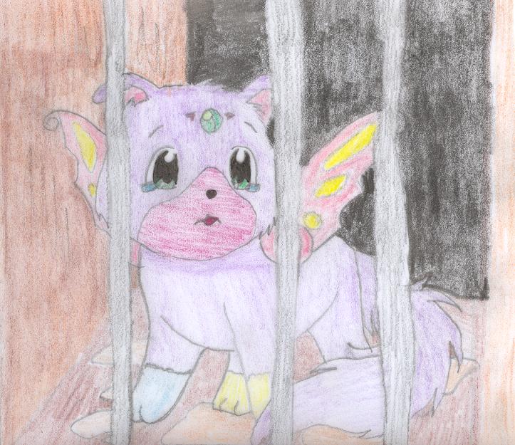fairy dog in pound (CONTEST) by shadow-angel84