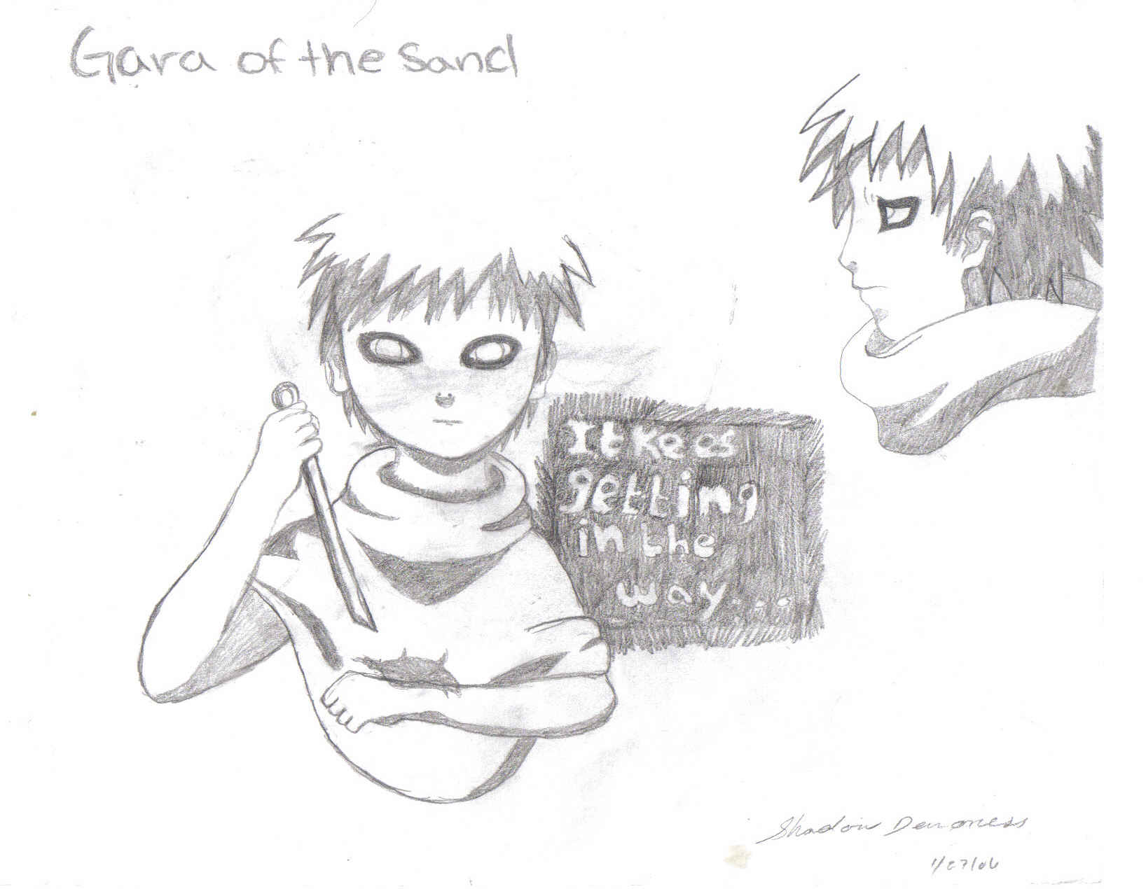 Gaara of the Sand by shadow_demoness