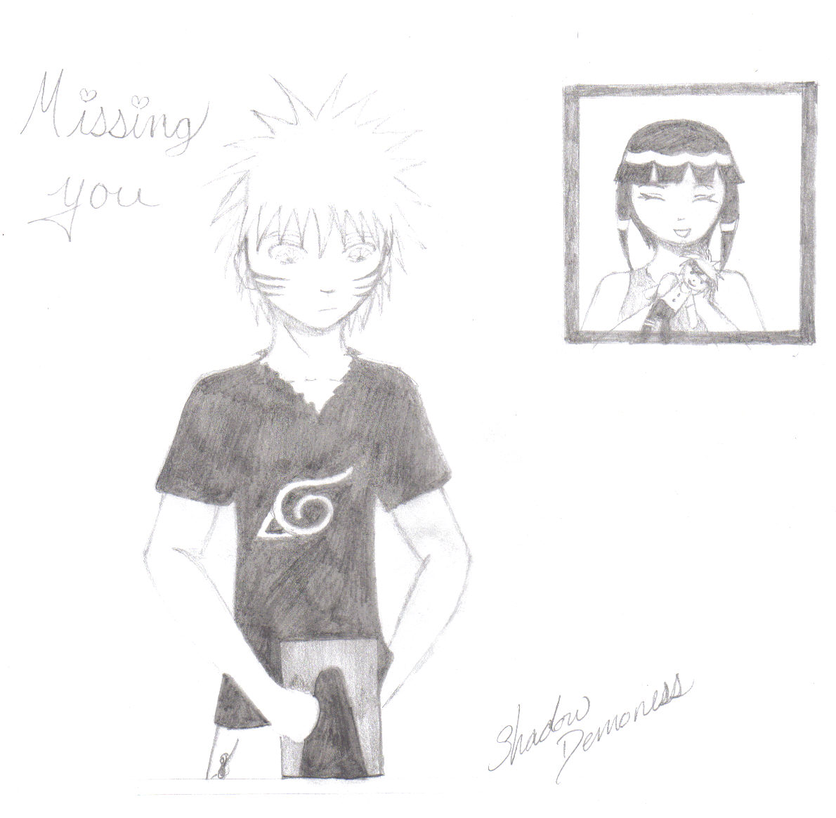 Missing You-Naruto and Hinata by shadow_demoness