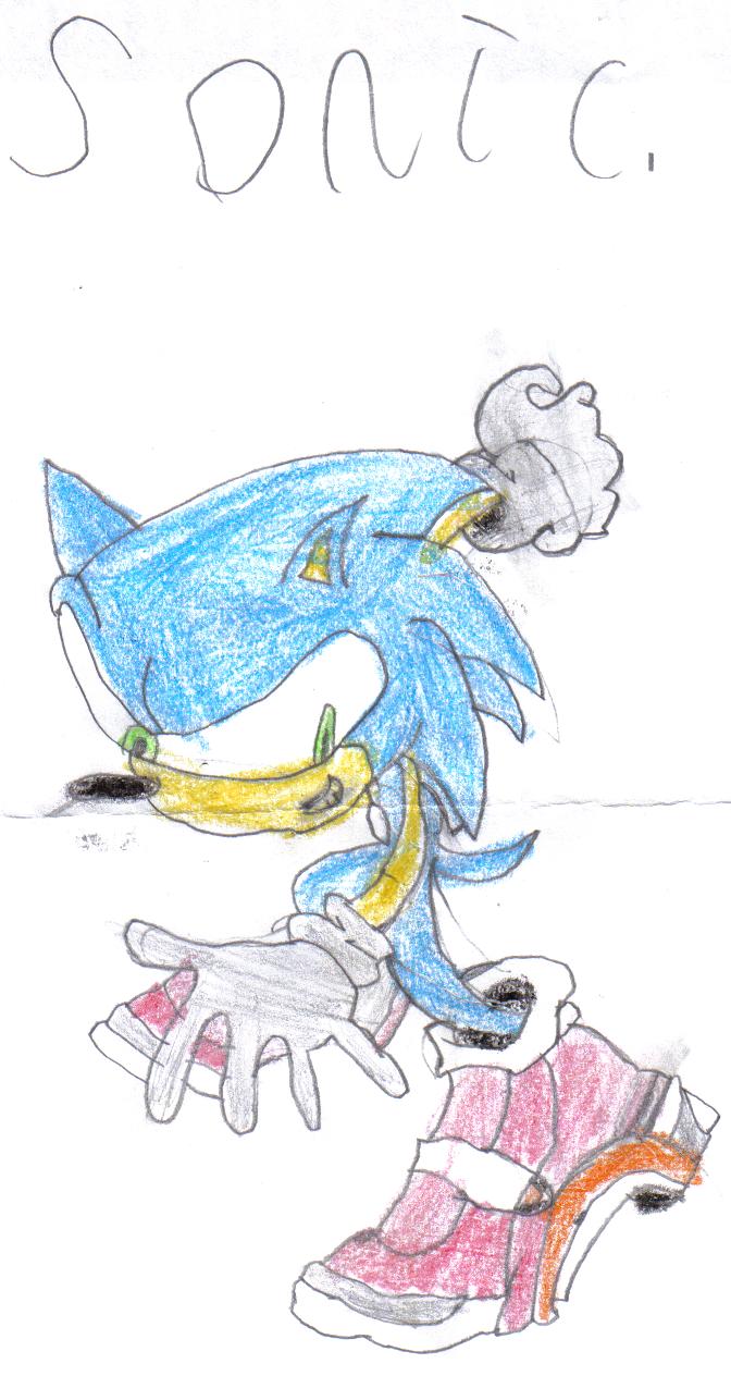 Sonic. (First Try) by shadowdude