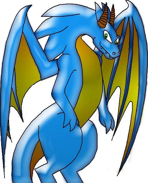Sonic as a Dragon for hot_sonic by shadowed_rune