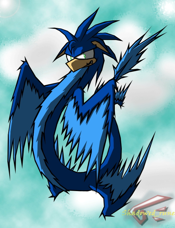 Sonic the Air Dragon by shadowed_rune