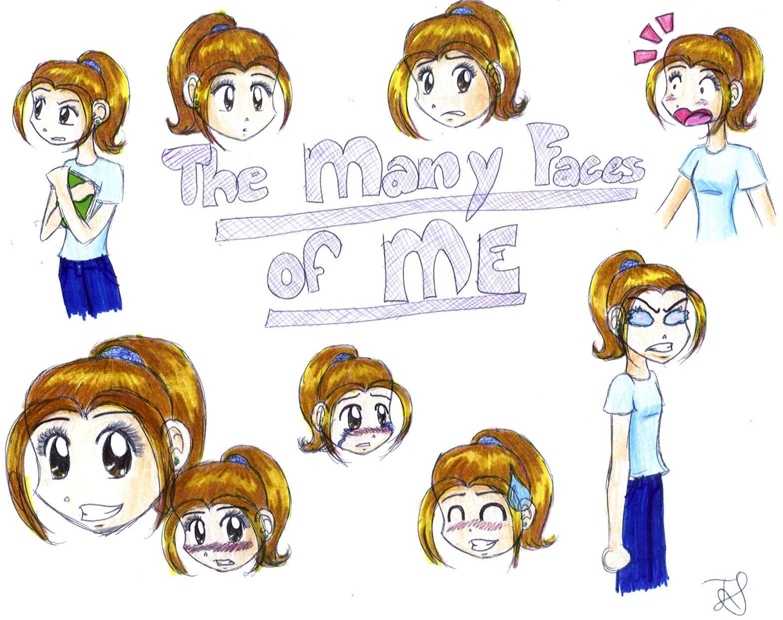 The Many Faces of Me by shadowedstar213