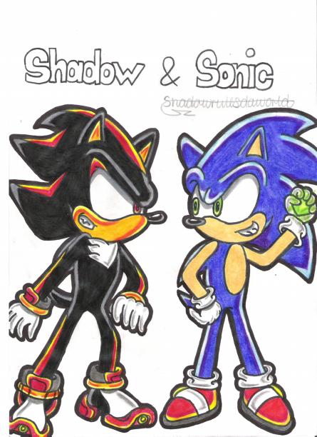 Sonic and Shadow *request for sonic_dash* by shadowrulesdaworld