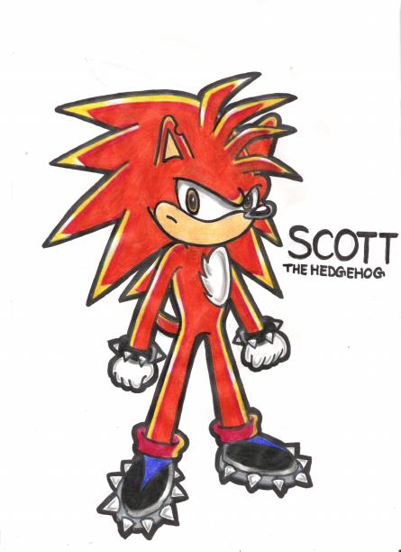 Scott the Hedgehog by shadowrulesdaworld