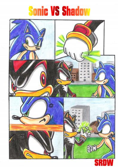 *Sonic VS Shadow Comic* by shadowrulesdaworld