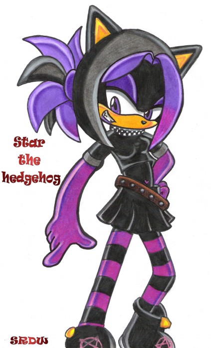 Star the Hedgehog- art trade by shadowrulesdaworld