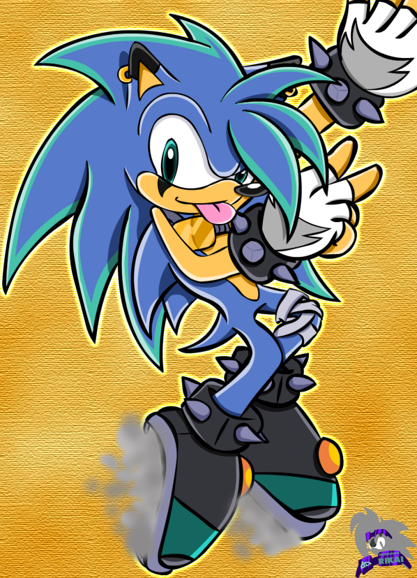 Lightning the Hedgehog - gift by shadowrulesdaworld