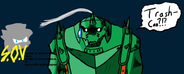 Alphonse-paintad and called a trash-can! by shadowsofvoltage