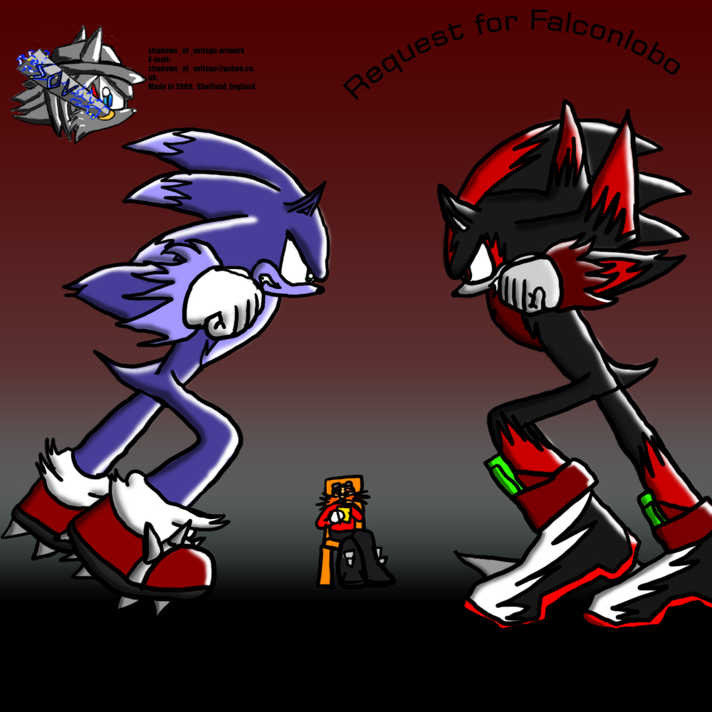 Werehog fight!(Request for Falconlobo) by shadowsofvoltage