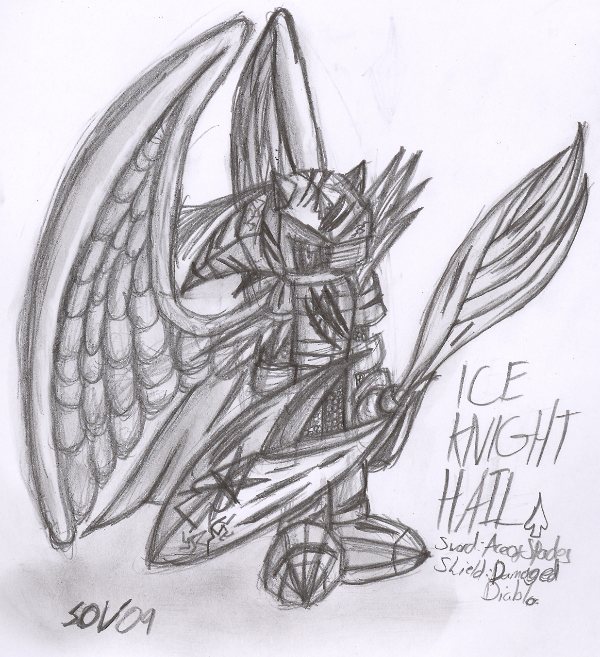 Ice Knight Hail. by shadowsofvoltage