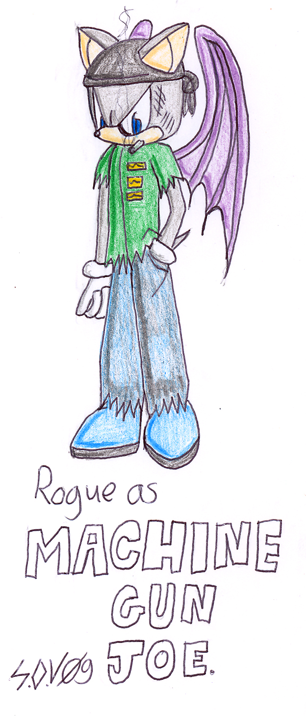 Rogue as Machine Gun Joe. by shadowsofvoltage