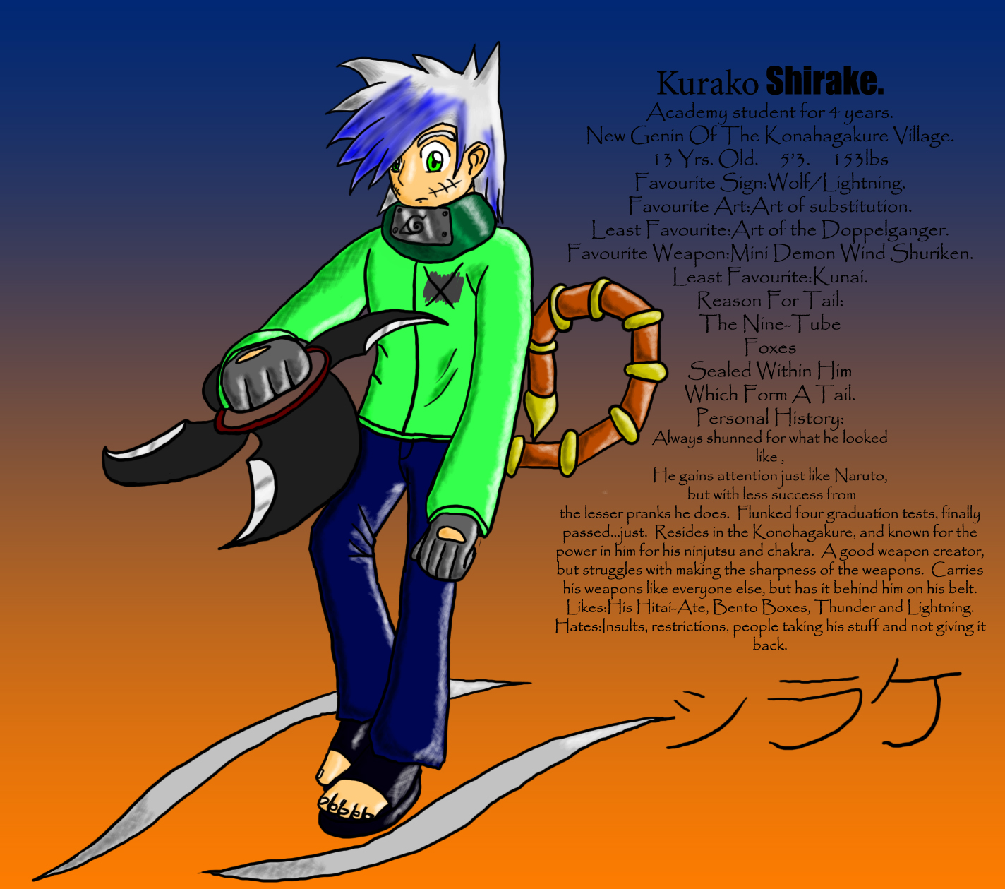 Kurako Shirake(Naruto OC). by shadowsofvoltage