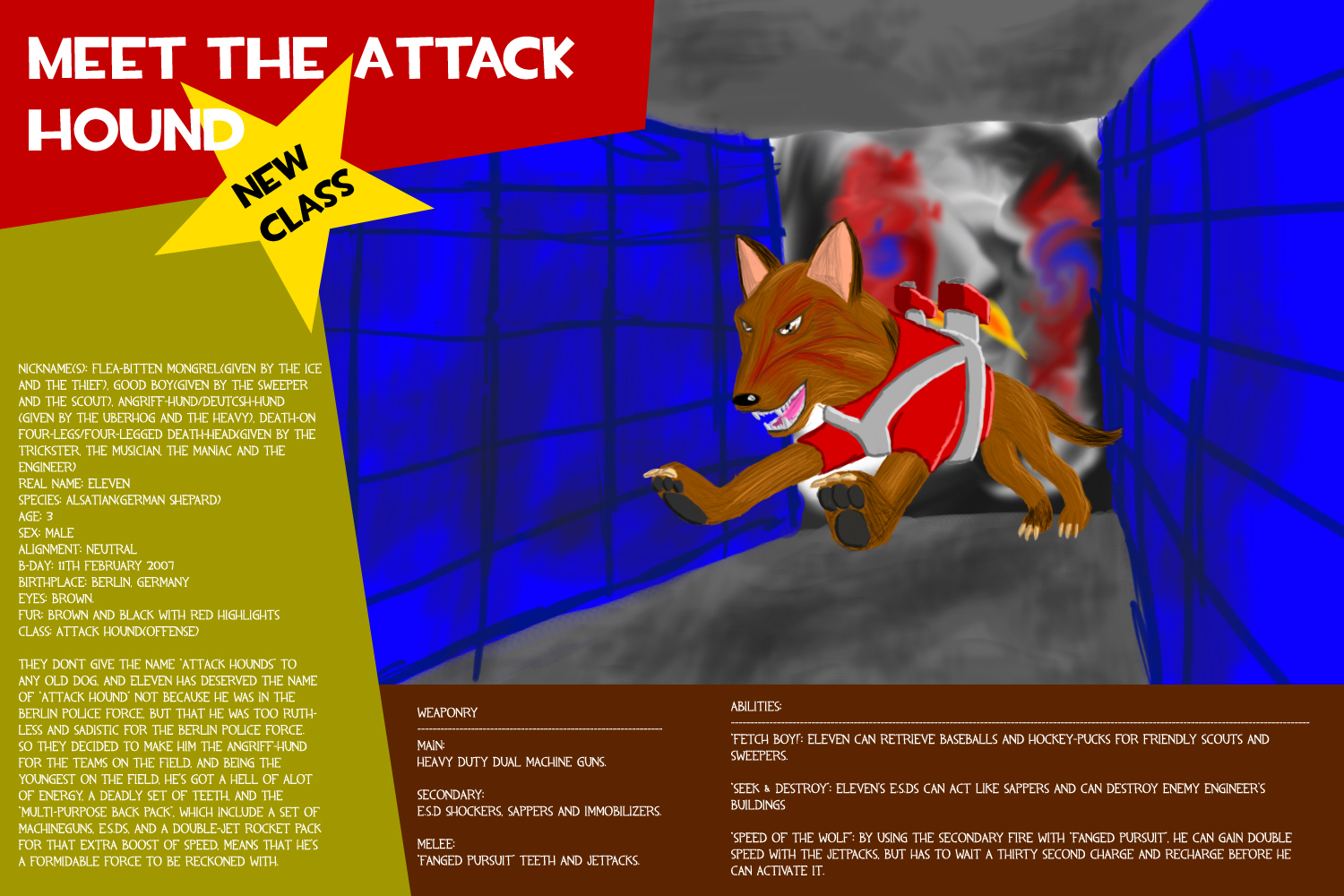 Meet The Attack Hound. by shadowsofvoltage
