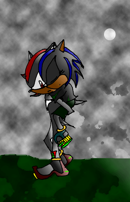 Shadow and Maria the Hedgehog by shadowtails88