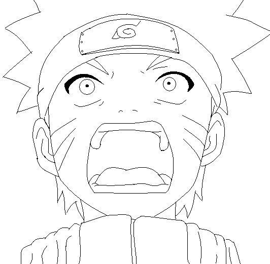 Naruto line-art by shaku