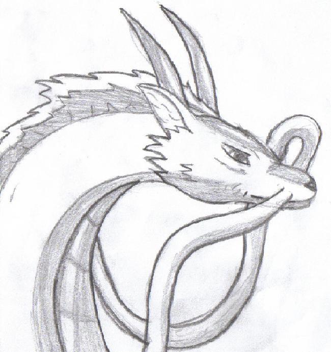 Haku dragon form by shamanbabe